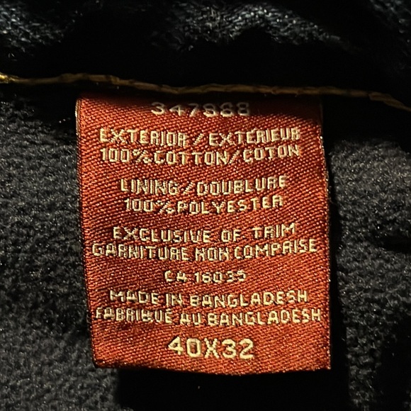 𝅺BC CLOTHING Original Fleece Lined Mens Blue Jeans, size 40 X 32 - Picture 6 of 8